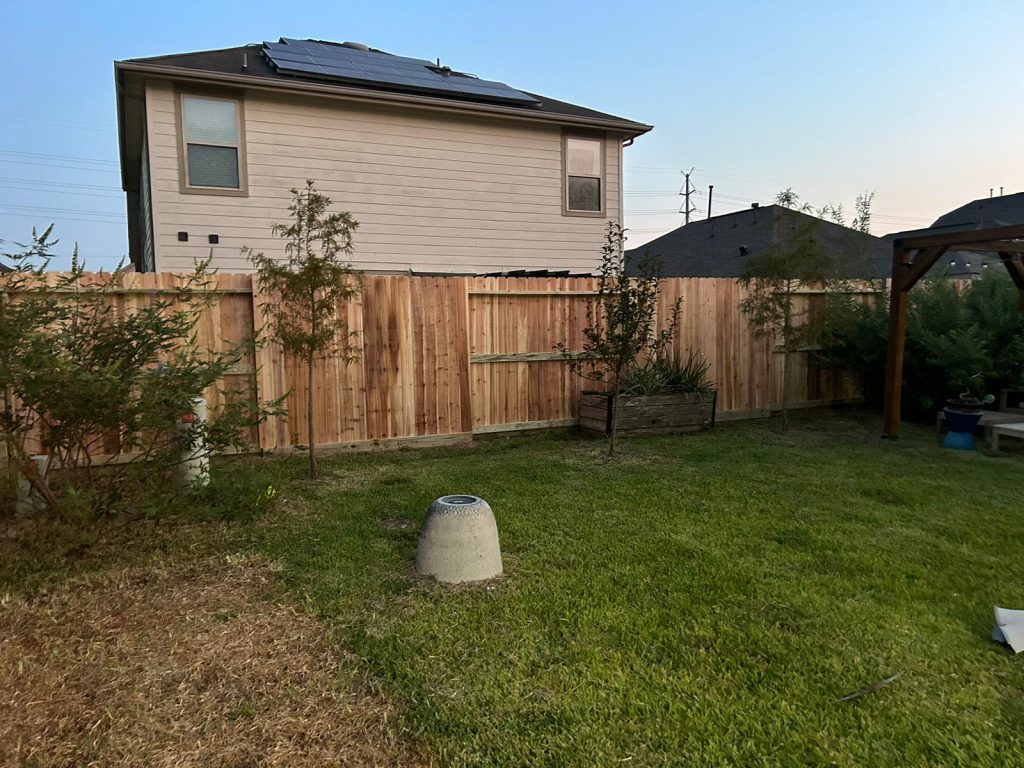 A Memorable Wooden Fence Project in Humble Texas