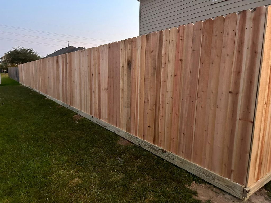 A Memorable Wooden Fence Project in Humble Texas