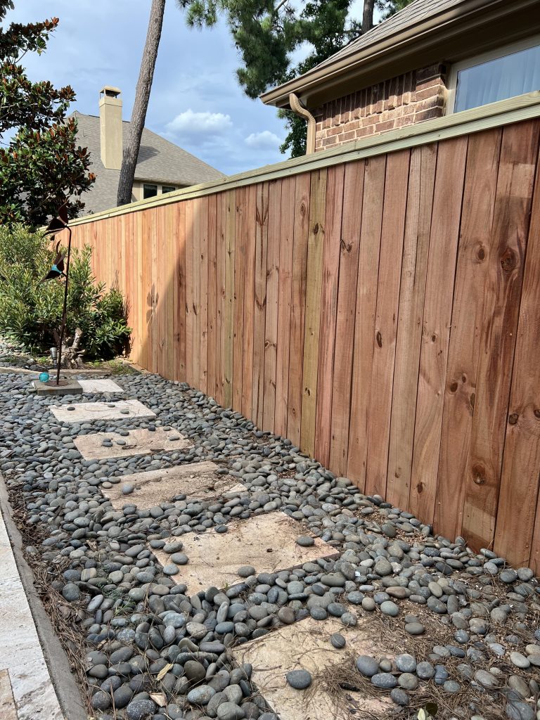 A Memorable Wooden Fence Project in Cypress Texas