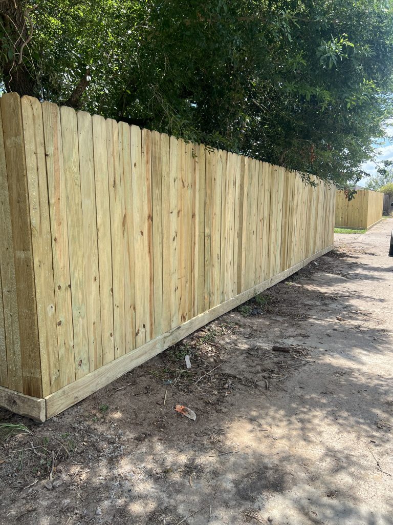 Wooden Fence in Houston Texas