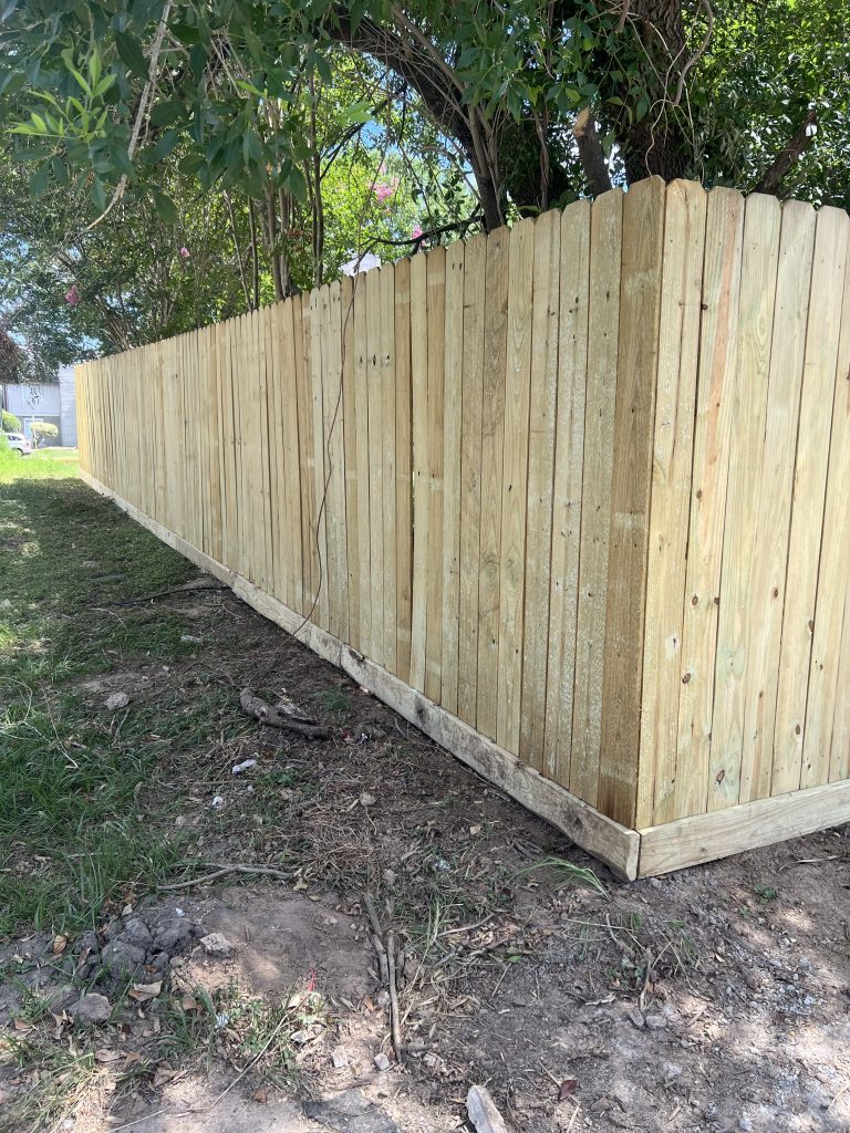 Wooden Fence in Houston Texas